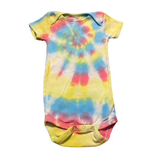 Unicorn Spiral Tie Dye Onesie || 24 Months