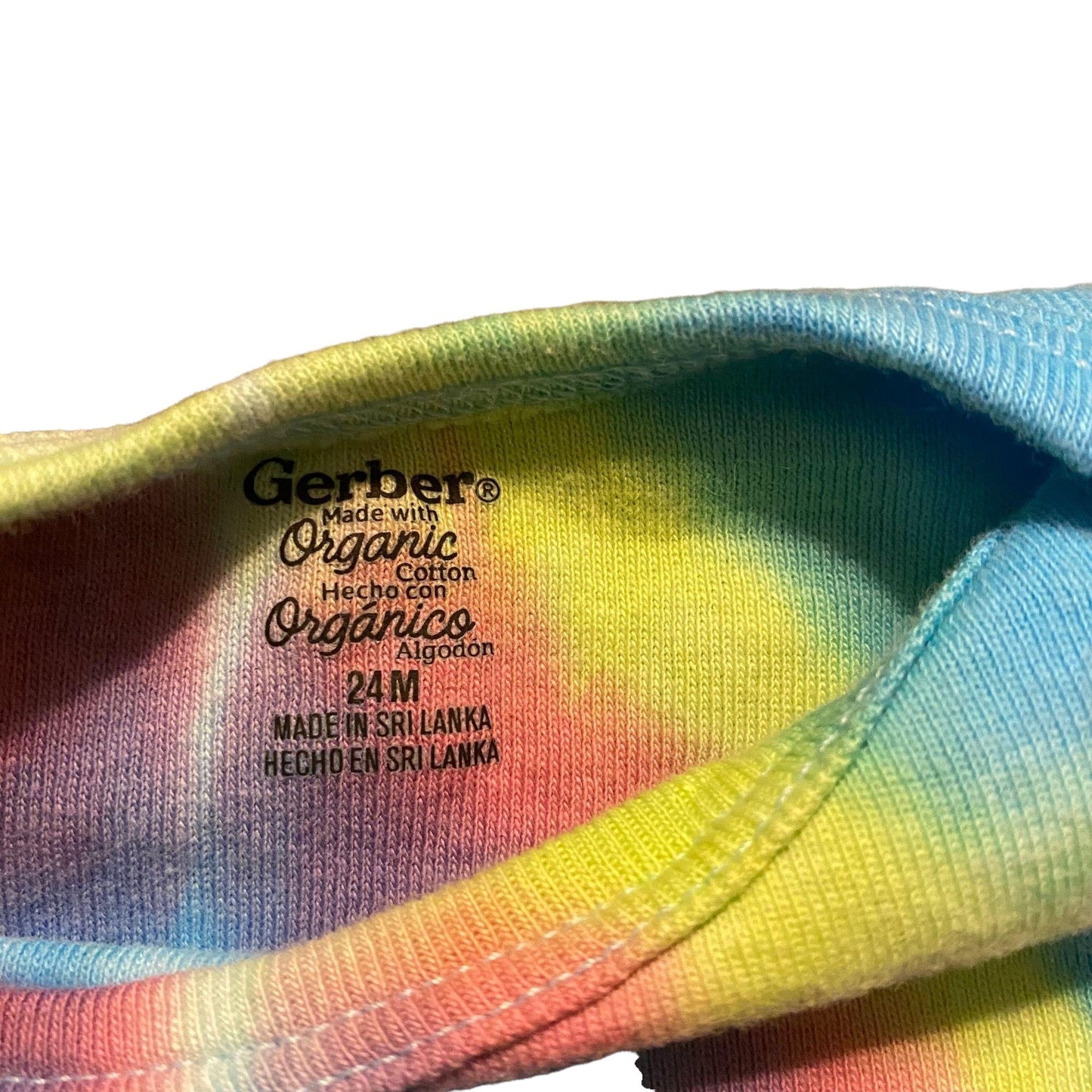 Unicorn Spiral Tie Dye Onesie || 24 Months