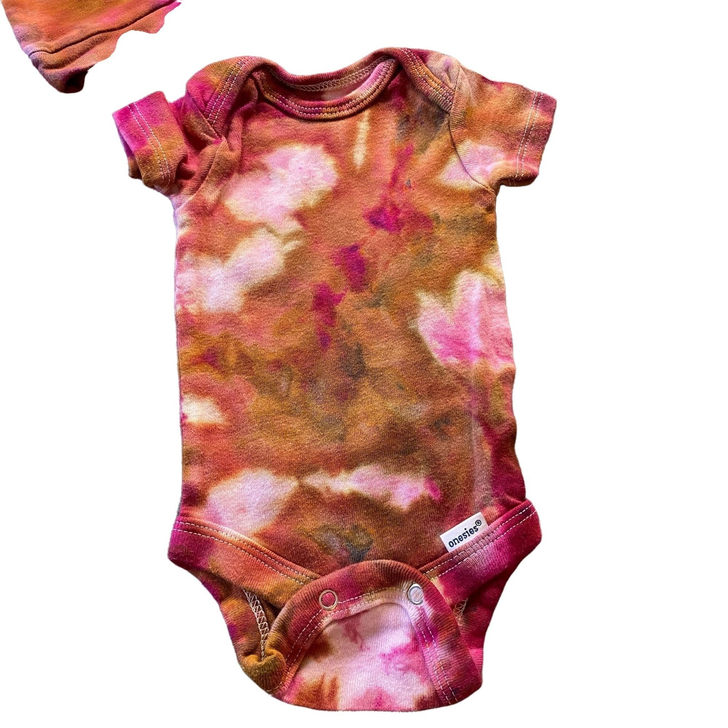 Tie Dyed Bodysuit || Newborn + Hat Bundle