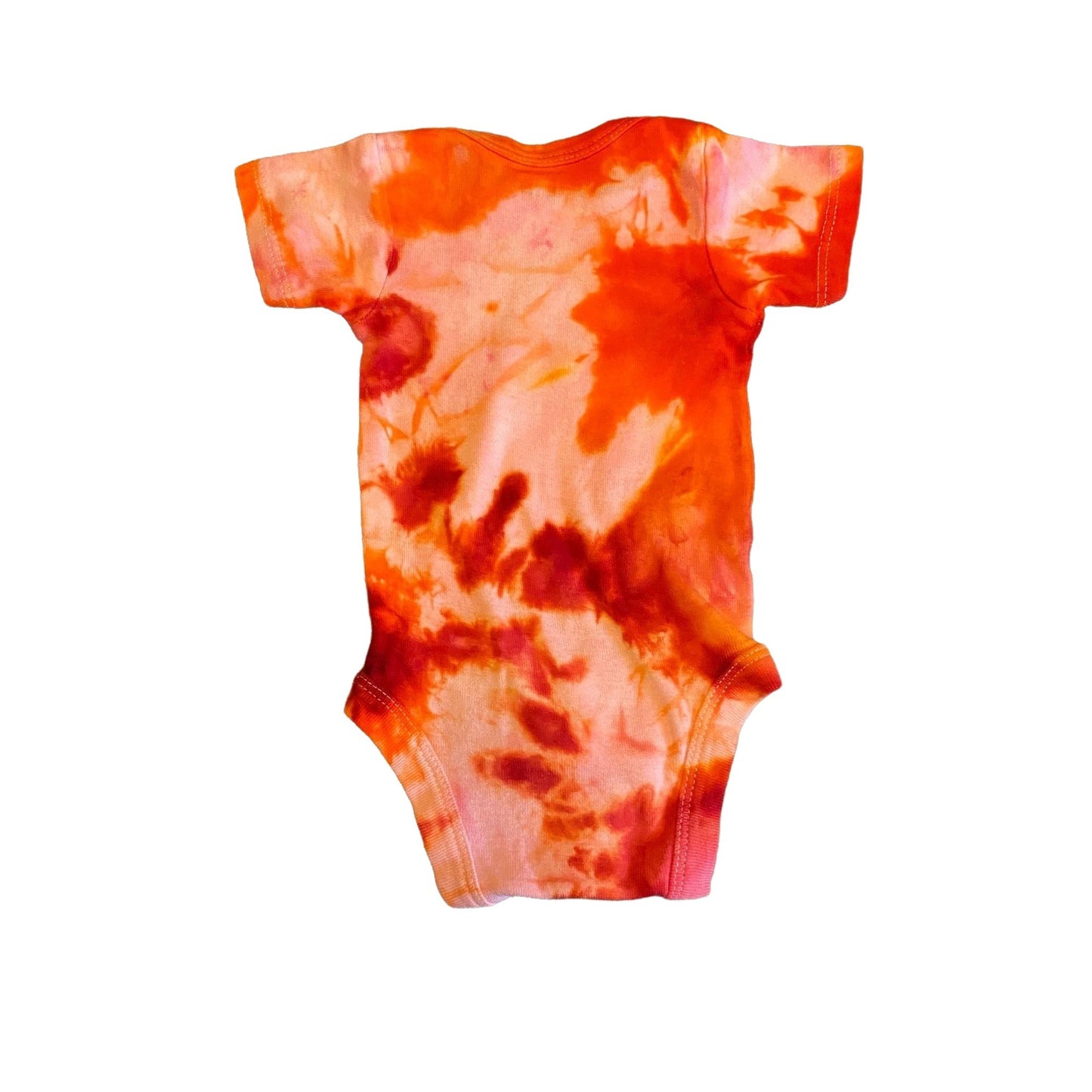 Fiery Fun Dye Tie Dye Onesie || Newborn, Upcycled ♻️