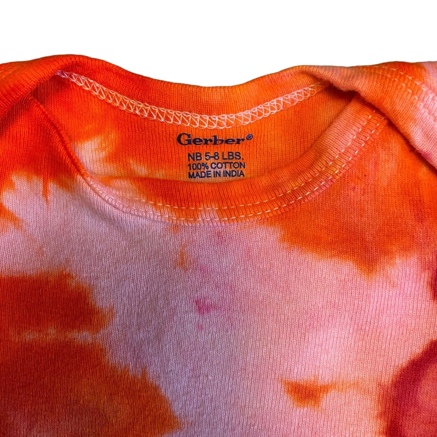 Fiery Fun Dye Tie Dye Onesie || Newborn, Upcycled ♻️