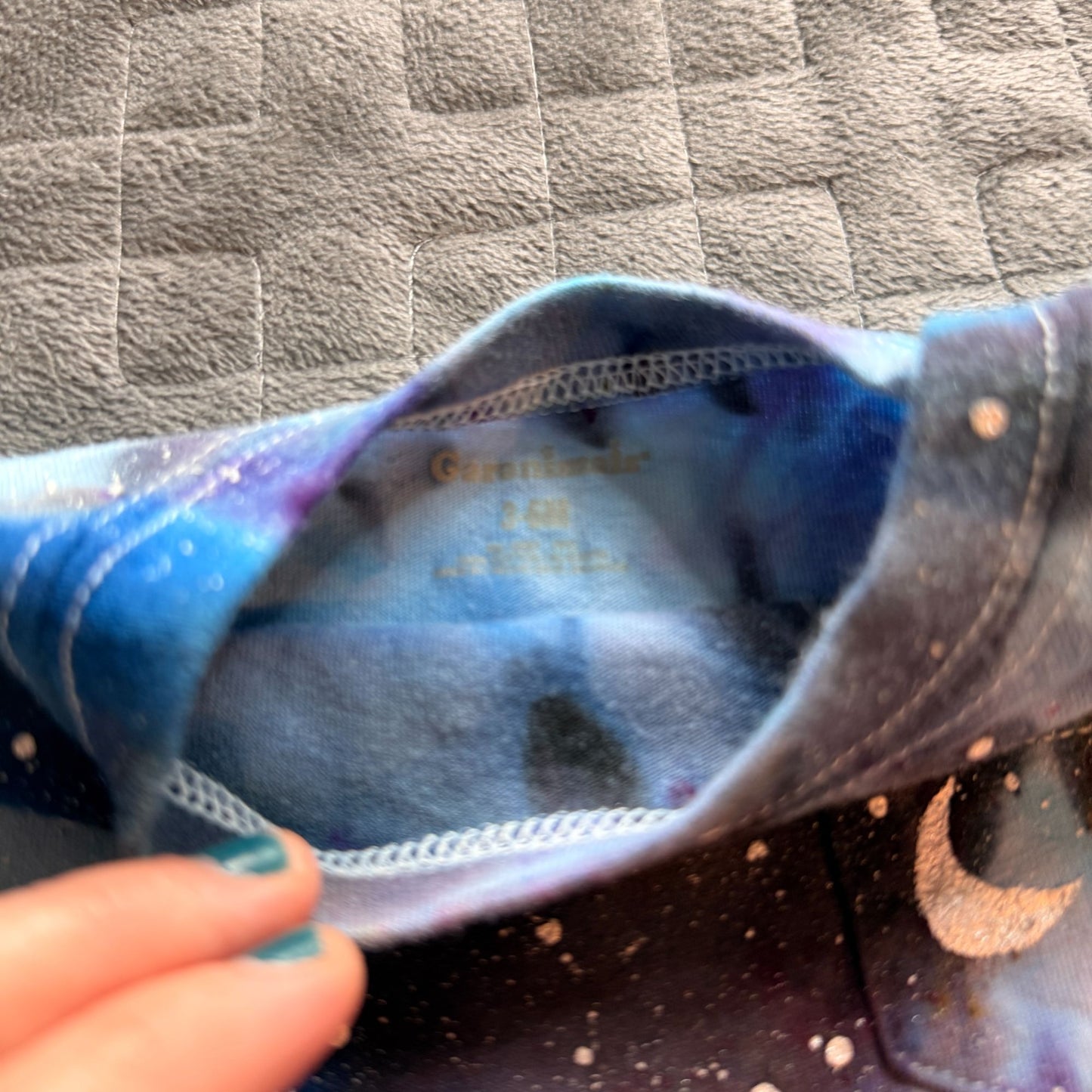 Galaxy Dyed Baby Tee || 3-6 Months, Upcycled ♻️