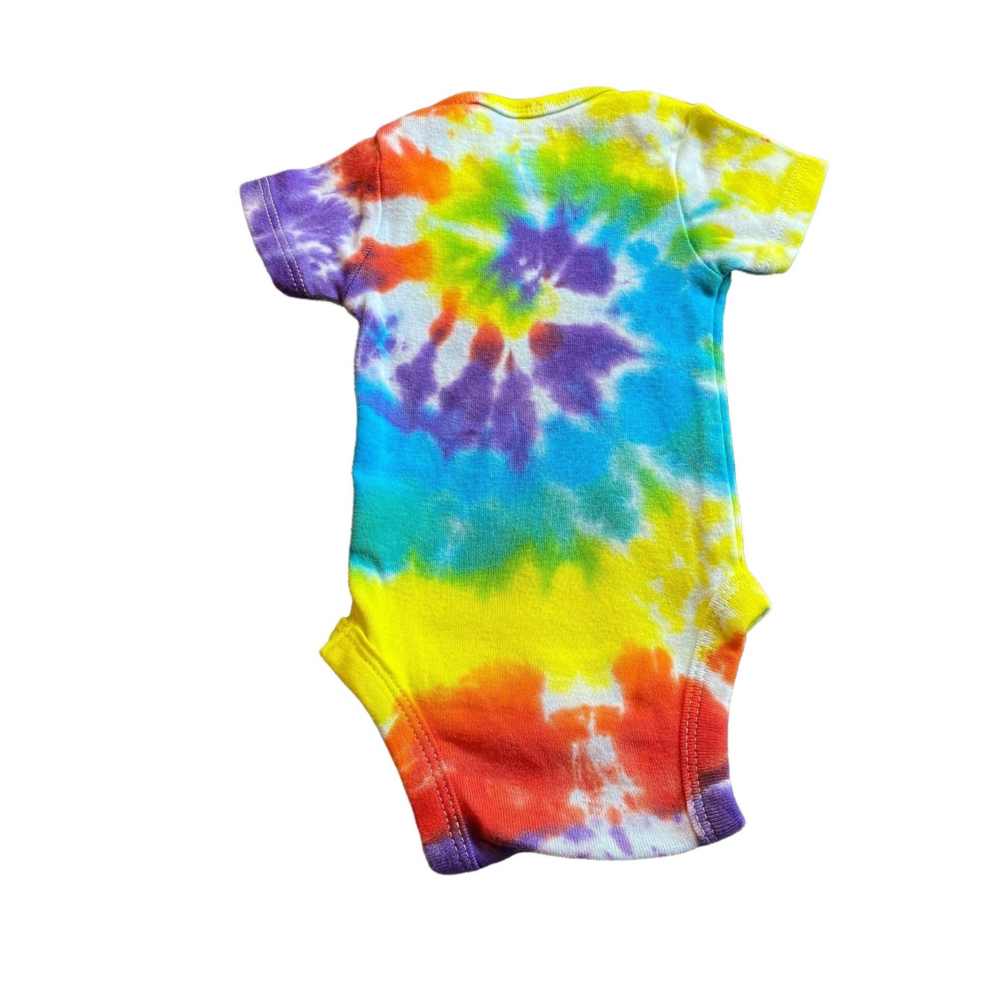 Rainbow Spiral Tie Dye Baby Bodysuit || Newborn